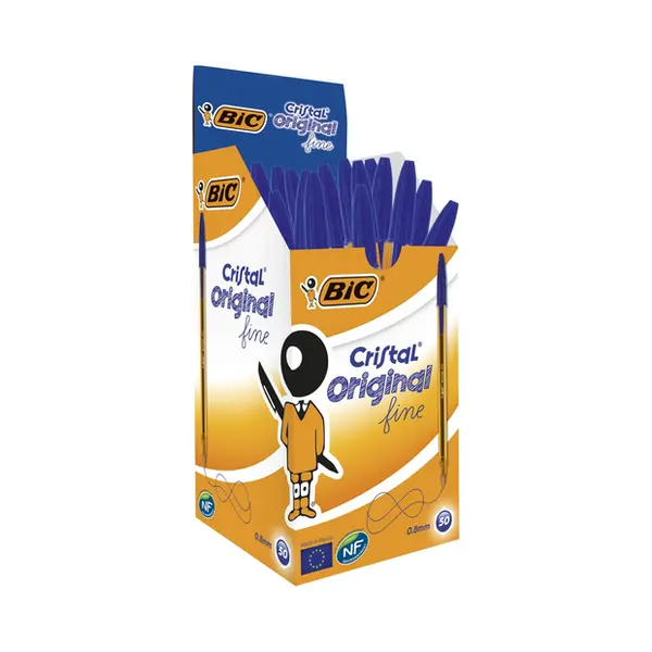 Bic 872730 Kugelschreiber Blau Stick-Kugelschreiber Fein 50 Stück(e) thumbnail