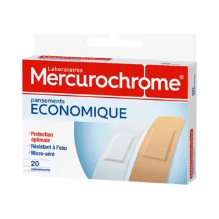 Mercurochrome Economic Plasters 20 Plasters
