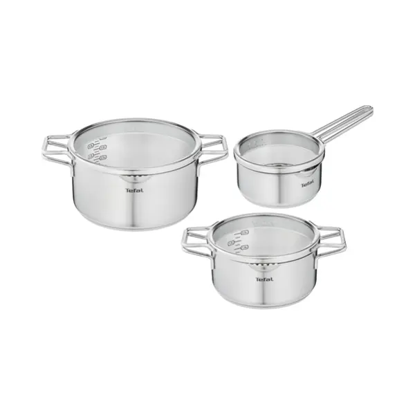 Tefal Nordica H852S3 3-delige set (steelpan 16 cm, kookpan 20/24 cm) - inductie thumbnail