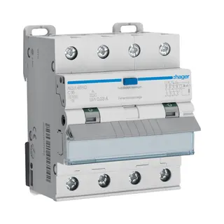 Hager Aardlekautomaat ADX466D Fi-Ls 4P 10kA C-16A 30mA