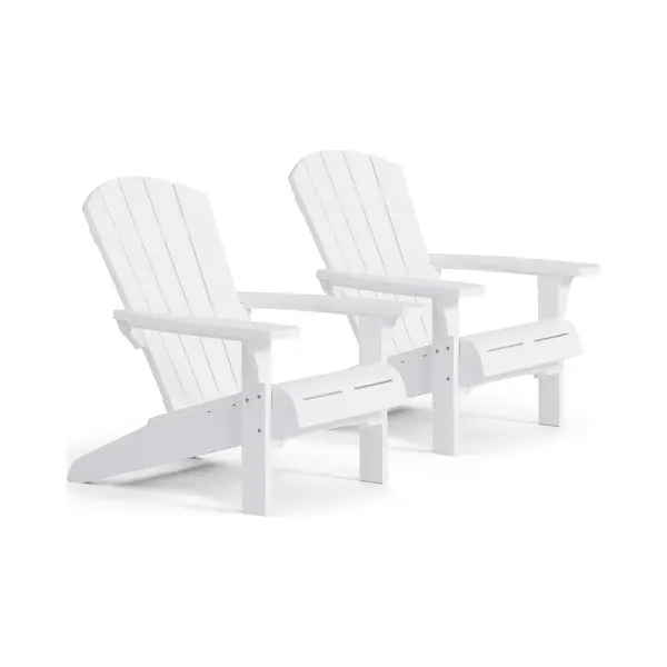 Keter Troy Adirondack Gartenstuhl - Set Von 2 - 85x80x96, 5 Cm - Weiß thumbnail