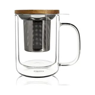 Ogo Living Glas Becher Doppelwandig 350 Ml Mug Perfekt Für Tee Genuss