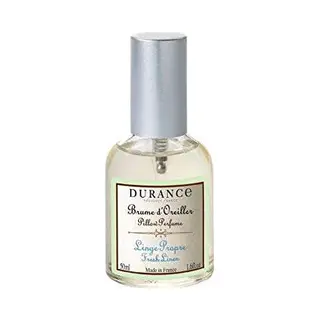 Durance Fresh Linen Pillow Spray 50ml - Soothing Fragrance, +/- 60 Sprays