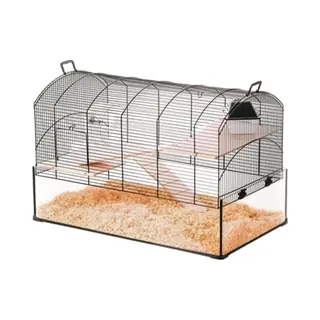Zolux | Zolux Knaagdierkooi Neo Panas Glas / Tralies Zwart