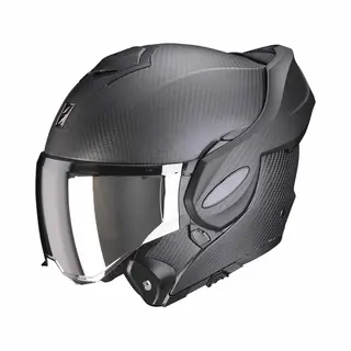 Scorpion Exo-Tech Evo Carbon Matt - Systeemhelm - Maat M - Motorhelm - Ece 22-06 Gekeurd