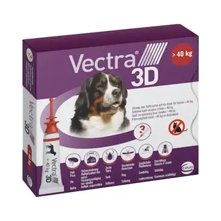 Vectra 3D Lösung Gegen Zecken & Flöhe Für Hunde über 40 Kg