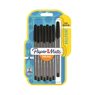 Papermate InkJoy 100 St Zwart Stick balpen Medium 8 stuk(s)