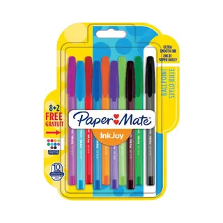 Papermate inkjoy 100 Schwarz, Blau, Grün, Rot Stick-Kugelschreiber 8 Stück(e)