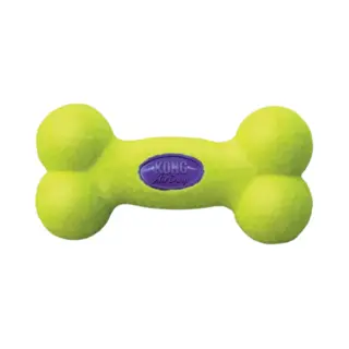 Kong Air Bone Medium 1 St - Piepend Speelgoed - 12 Cm X 130 Mm X 44 Mm - Groen