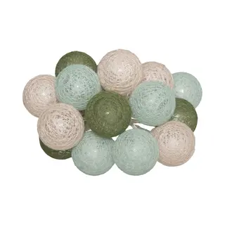 Atmosphera Createur D'interieur Led-lichtketting Op Batterijen, 16 Ballen "leger", 3, 5 Cm, Atmosphera Interieurontwerper