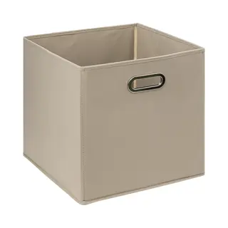 5Five Opbergmand/kastmandje - Taupe - 31 X 31 X 31 Cm - 29 Liter - Vakkenkast Manden - Stof Met Versterkte Bodem - Opvouwbaar
