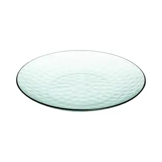 Secret De Gourmet Onbreekbare Diner Borden - Kunststof - Gehamderde Stijl - Groen Transparant - Dia 25 Cm