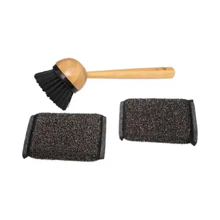 5Five Zeeppompje Met Keuken Aanrecht Organizer - Lichtbruin - 3 Compartimenten - Bamboe - 13 X 12 X 20 Cm