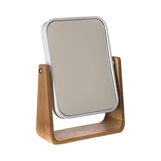 5 five simply smart 5five - Spiegel 16 X 22 Cm Bamboe Naturéo Wit