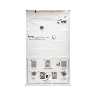 5Five Vacuumzakken Voor Kleding/textiel - Vacuum Opbergzakken - 1x Stuks - Transparant - 70 X 120 Cm - Ook Voor Kussens En Dekens