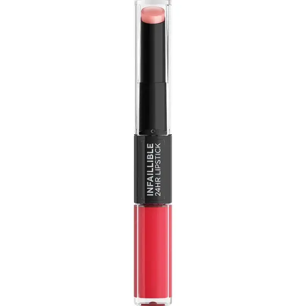 L'OrÉAl Paris Lippenstift Infaillible 2-Step Lip Stick, Intensive Farbe Und Strahlender Glanz thumbnail
