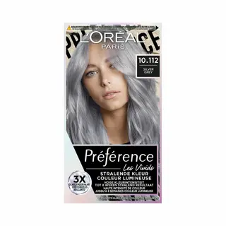 Gratis, L'Oréal Preference Vivids Permanente Haarkleuring 10.112 Silver Grey