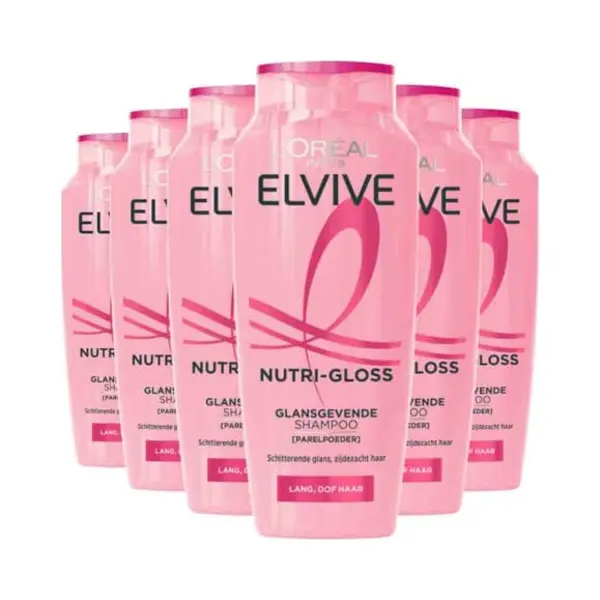 6x L'Oréal Elvive Nutri Gloss Shampoo 250 Ml thumbnail