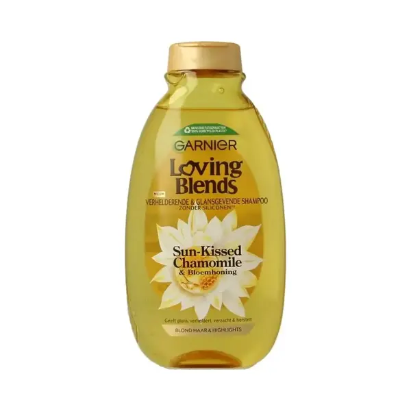 Garnier Loving Blends - Verhelderende & Glansgevende Shampoo - Sun-Kissed Chamomile & Bloemenhoning - Blond Haar & Highlights - Kamille - 300 Ml thumbnail