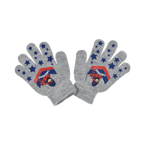 Handschoenen Miraculous Ladybug - Meisjes - Grijs - One Size (+/- 3-6 Jaar) thumbnail
