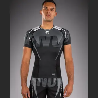 Venum Adrenaline Rashguard Zwart Zilver Grijs - S