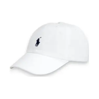 Polo Ralph Lauren Unisex For Kids. 323552489001 White Cotton Chino Cap (Osfa), Casual, Children's Fashion