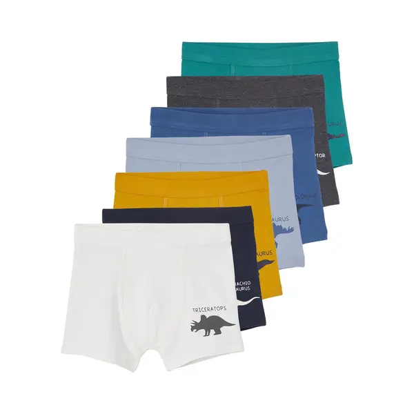 Vertbaudet Set Van 7 Stretchboxers Voor Jongens Dino's thumbnail