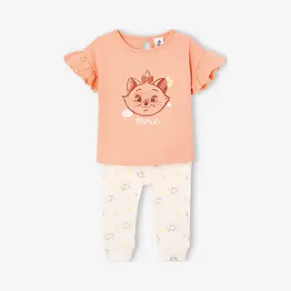 Disney Animals Babyset Met T-shirt + Legging Disney® Marie De Aristokatten Abrikoos