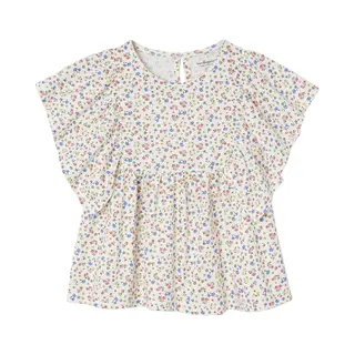 Vertbaudet Shirt-blouse Voor Meisjes Met Motiefjes Ecru