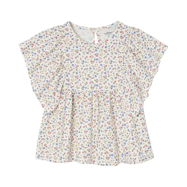 Vertbaudet Shirt-blouse Voor Meisjes Met Motiefjes Ecru thumbnail