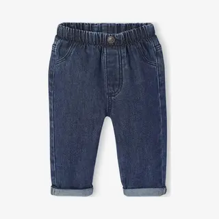 Vertbaudet Baby Jeans Mit Dehnbund Basic, Bundweite Verstellbar Dunkelblau 62