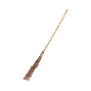Vegaoo - Bamboe Heksen Bezem - 88 Cm