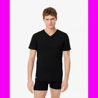 Lacoste Heren 3P V-hals Shirts Basic Zwart