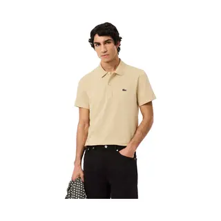 Lacoste Ribbed Collar Polo Men Beige, Size, S