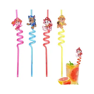 Take Care Paw Patrol Kinderrietjes - 4 Stuks - Herbruikbare Rietjes - Duurzaam