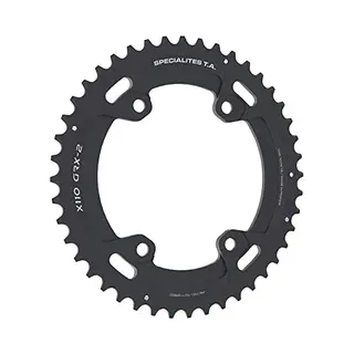 Spécialités Ta X80 Grx-2 Gravel 10/11/12 Speed Chainring, Black, Outer, 44t