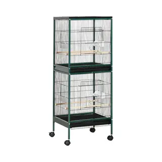 PawHut-Vogelkooi-Acier-51, 5x50x140cm-Vert