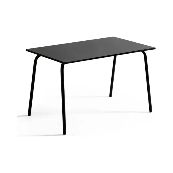 Oviala - Tuintafel Van Staal 120 X 70 Cm Zwart - Palavas thumbnail