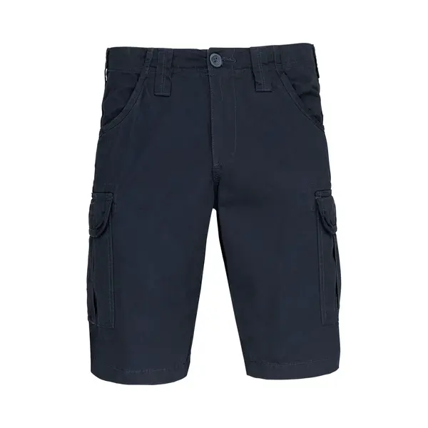 Donkerblauwe Bermuda Korte Broek Met Vintage Afwerking Merk Kariban Maat 60 Nl – 54 Fr thumbnail