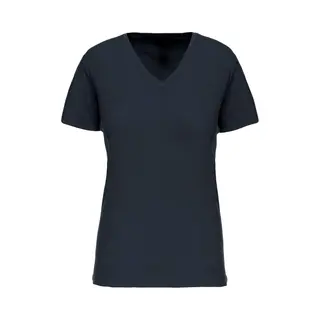 Kariban Dames-t-shirt BIO150 Ic V-hals K3029IC - Navy - S