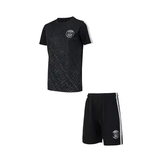 Paris Saint Germain Psg Voetbaltenue Zwart - Maat 140 - Voetbaltenue Kinderen - Jongens - Meisjes - Unisex - Shirt En Broekje - Paris Saint-Germain