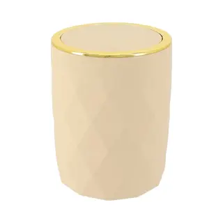 Abfallbehälter Abs + Rubber 6l - Beige Tendance