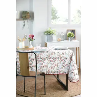 Stof Textiles Tafelkleed - 145 X 240 Cm - Bloesem - Eettafel Tafellakens - Polyester Stof - Tafel Dekken - Nette Afwerking
