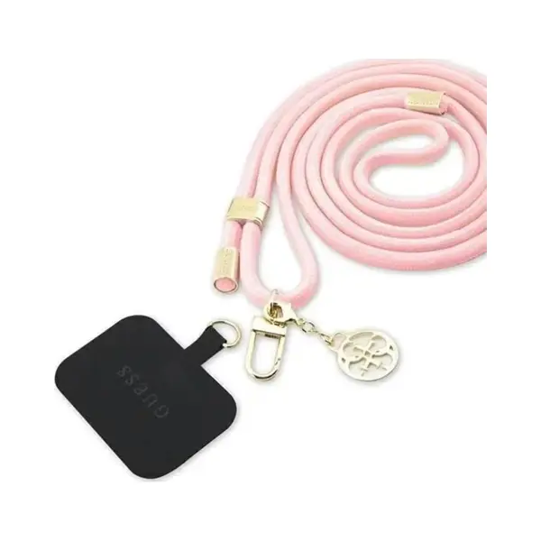 Guess GUOUCNMG4EP Universele Cbdy-koord Pasek Różowy/roze Nylon 4G Metalen Bedel, Andere Smartphone Accessoires, Roze thumbnail