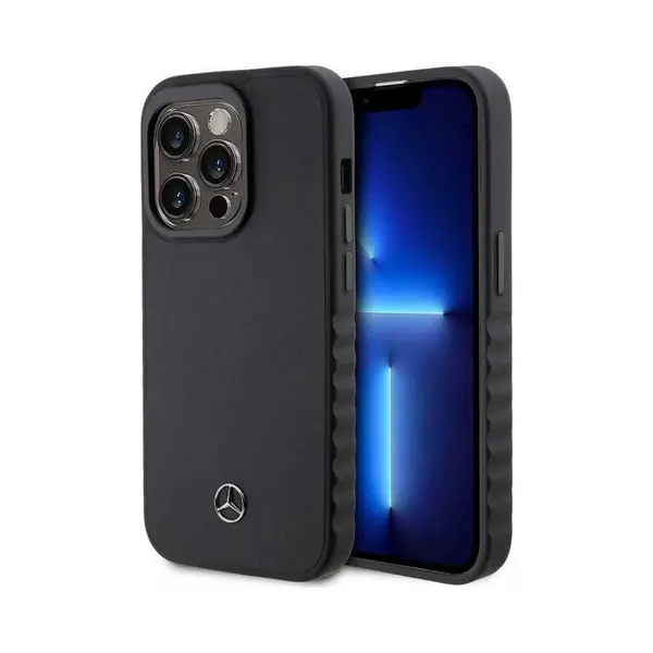 Cg Mobile Mercedes MEHCP15L23RCFK Hülle Für IPhone 15 Pro 6.1" Schwarz Hardcase Smooth Leather thumbnail