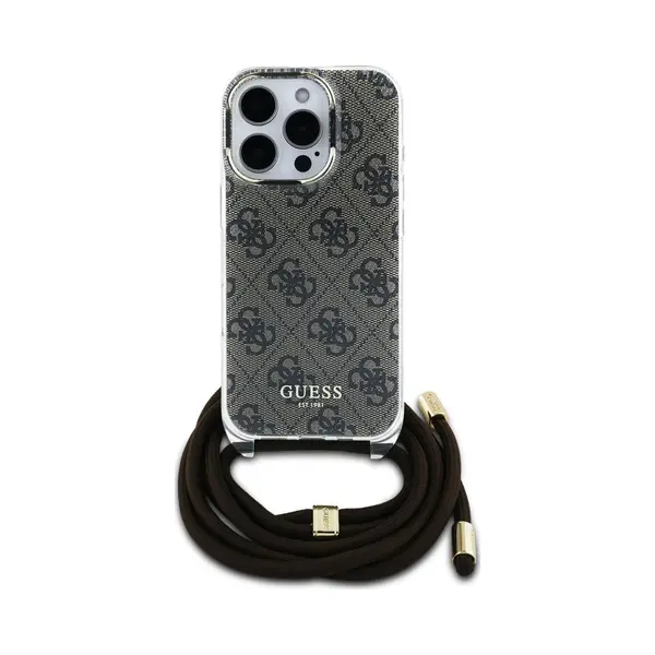 Guess GUHCP16LHC4SEW IPhone 16 Pro 6, 3" Brązowy/bruin Hardcase Crossbody Koord 4G Print, Mobiele Telefoonketen, Bruin thumbnail