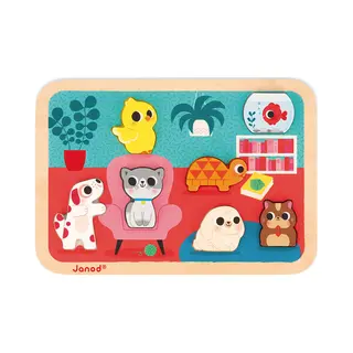 Janod J07122 Puzzle Formpuzzle 7 Stück(e) Tiere