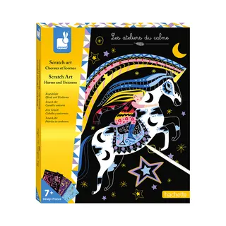 Janod Kratzkunst Pferde und Einhörner