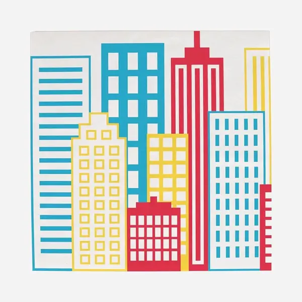 My Little Day Papieren Servetten Big City - New York - Superhelden - Themafeest thumbnail