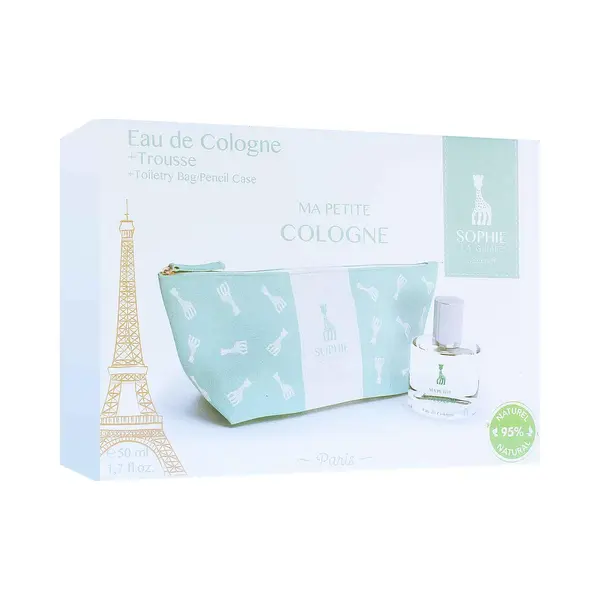 Sophie La Girafe Perfume Gift Set, Contains Vegan And Dermatologically Tested Eau De Cologne Perfume For Kids Age 5+, 50ml And Toiletry Storage Bag thumbnail